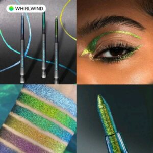 كحل sheglam يحتوي ذرات لمع ثابت يعكس الوان درجة whirlwind