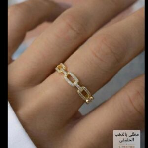 IMG_20260826_195706_740 خاتم مطلي بالذهب الحقيقي مقاوم للصدأ، قابل للتصغير والتكبير