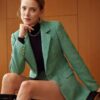 سترة شتائية ثخينة وثقيلة لون اخضر